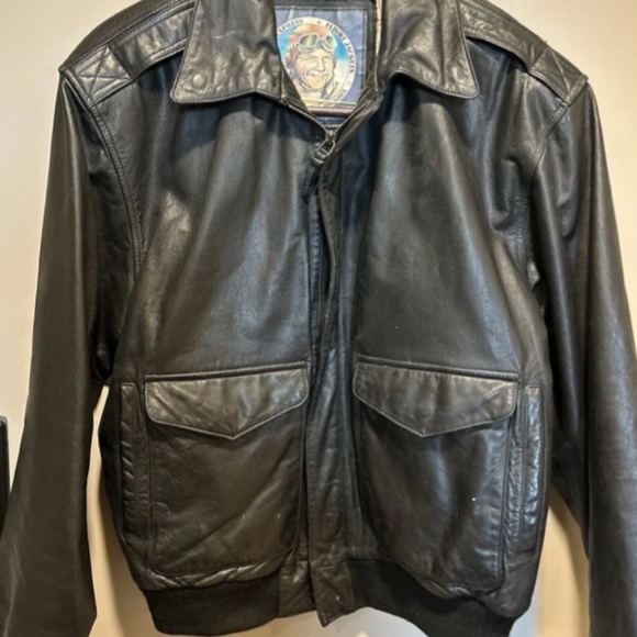 Durkees Expeess Flight Jacket Leater with a mission - Picture 2 of 10